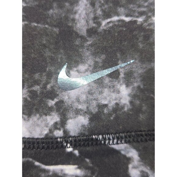 Nike Womens Dri-Fit Black Marble Capri Leggings Small - Picture 4 of 8